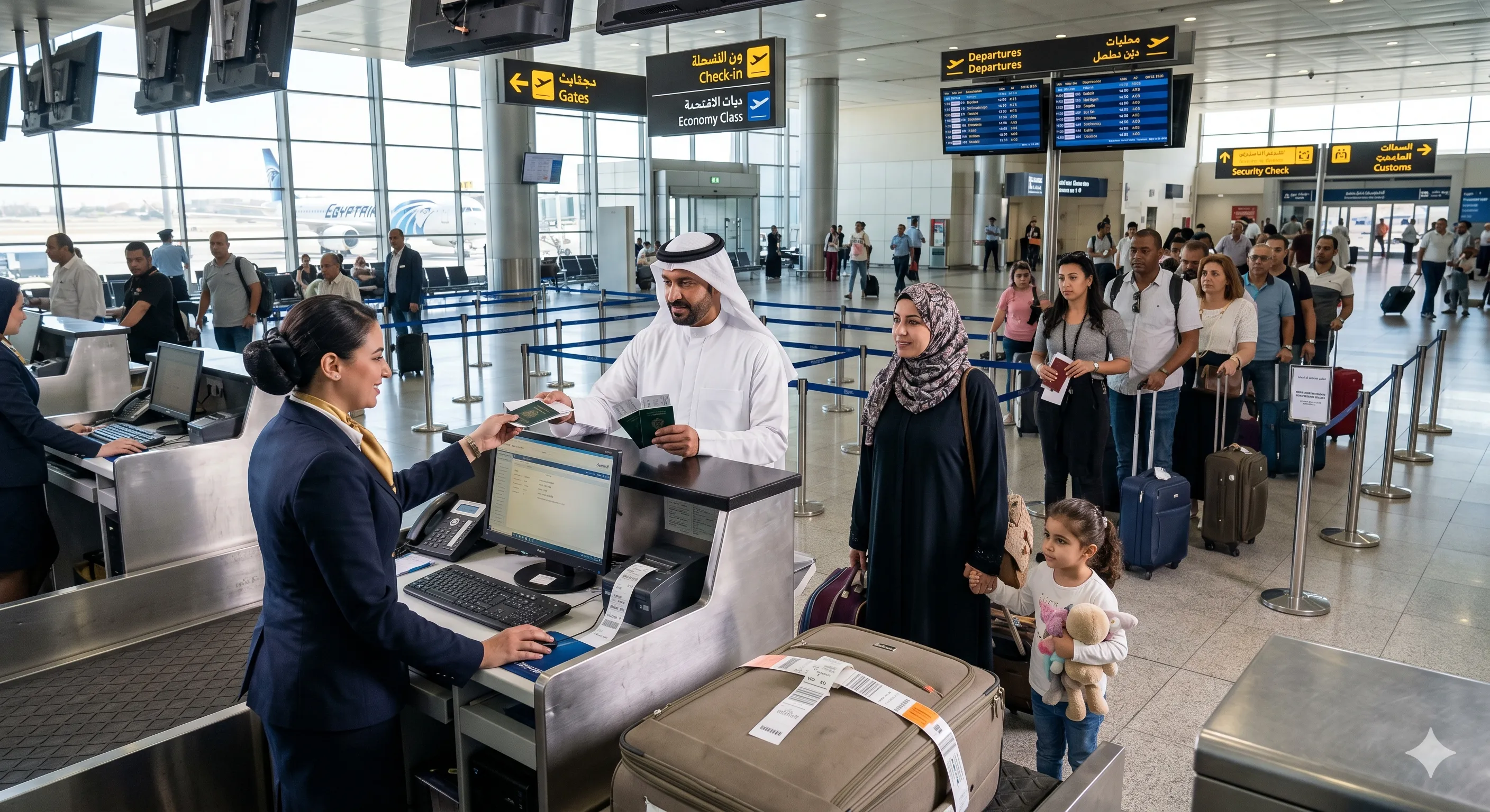 استخلاص اجراءات من المطار